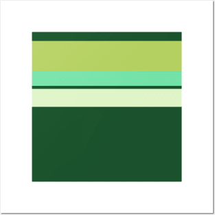 An incomparable miscellany of Salem, Seafoam Blue, Very Light Green, Cal Poly Pomona Green and June Bud stripes. Posters and Art